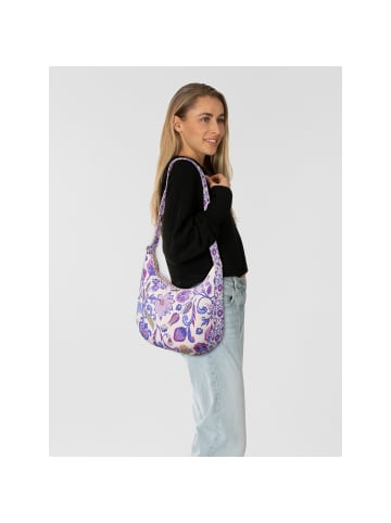 Oilily Sapphire Chintz Schultertasche 34 cm in shifting sand