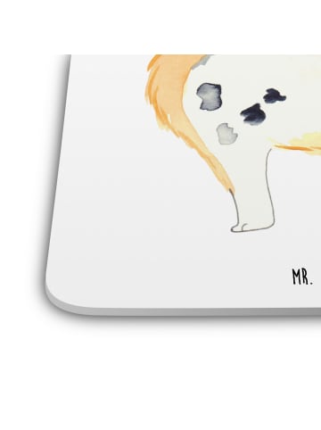 Mr. & Mrs. Panda Bierdeckel Hund Australien Shepherd ohne Spruch in Weiß