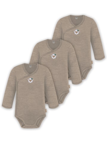 Normani Outdoor Sports 3x Baby Merino Wickelbody in Beige