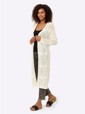 Heine Longstrickjacke in ecru