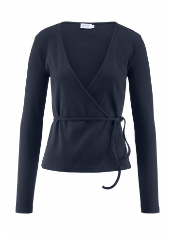 Hessnatur Rib Longsleeve in marine