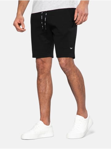 Threadbare Sweatshorts Pique in Schwarz