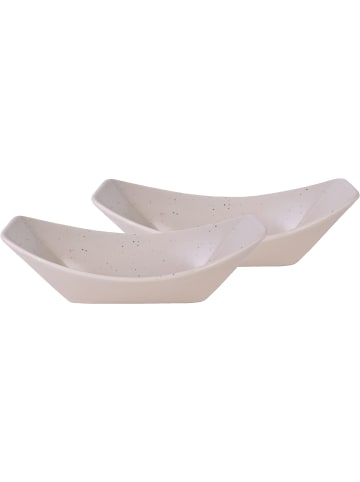 CreaTable Streat  Boat Servierschale in Creme