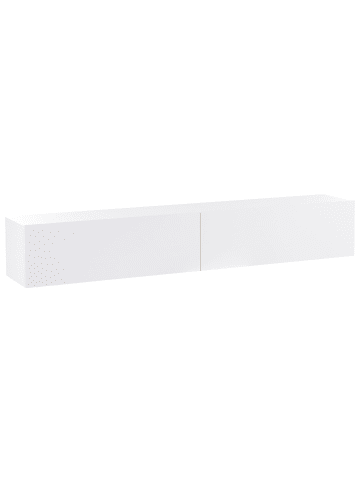 Beliani TV-Möbel GLADSTONE in Weiß - (W) 180 x (H) 30 x (L) 32 cm