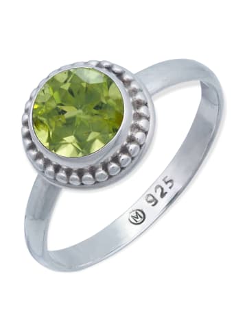 mantraroma 925er Silber - Ringe mit Peridot facettiert