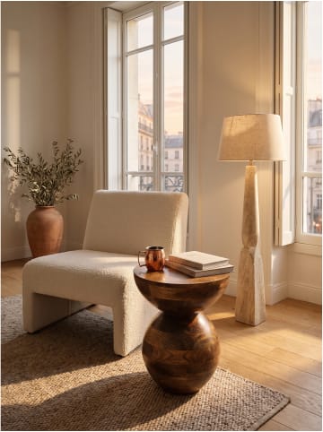 KADIMA DESIGN Beistelltisch Massivholz, handgefertigt, Modern