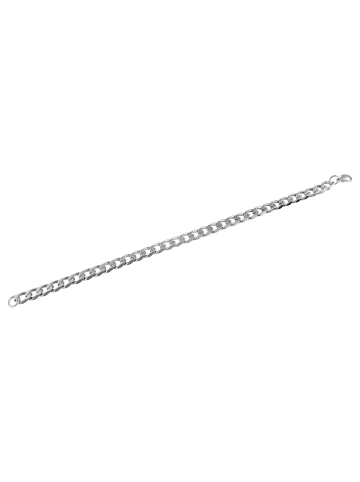 Adeliás Unisex Armband – Panzerarmband aus Edelstahl 20 cm in silber