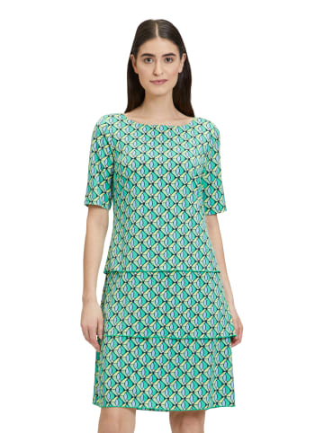 Betty Barclay Stufenkleid kurzarm in Green/Blue