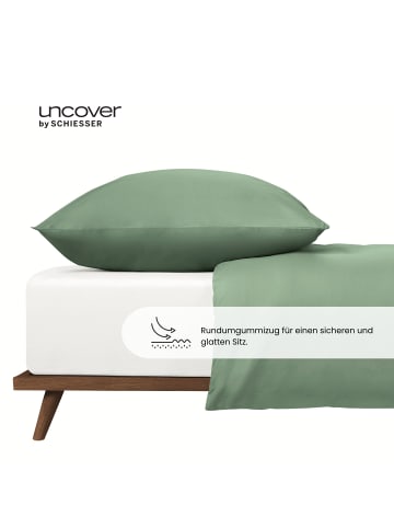 UNCOVER BY SCHIESSER Edeljersey-Spannbettlaken New Jersey in Weiß