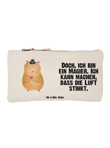 Mr. & Mrs. Panda Kulturtasche Hamster Hut mit Spruch in Weiß