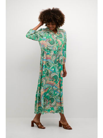 Cream Kleid CRAlora A-shape in green paisley