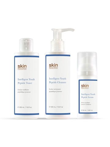 skinChemists K3 Skin Research Youth Peptid Reinigungsgel, Toner & Gesichtsserum