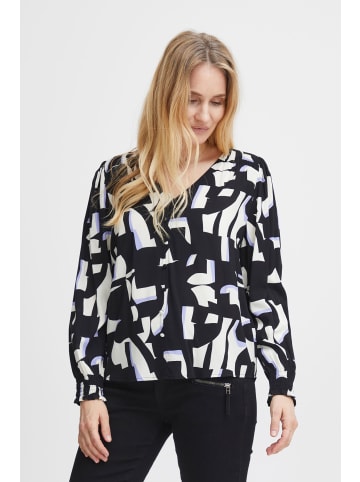 Fransa Langarmbluse FRFLOWY BL 2 - 20612407  Langarmbluse mit V-Ausschnitt in Schwarz