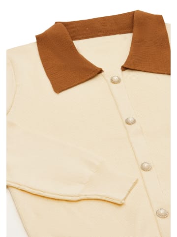 NAEMI Damen Cardigan in Weiss