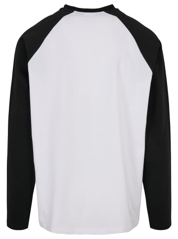 Urban Classics Longsleeves in white/black