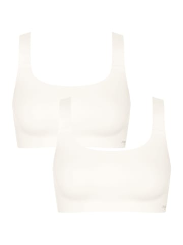 Sloggi Bustier ZERO Feel Core Top in SILK WHITE