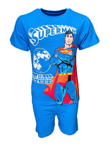Superman Schlafanzug kurz Superman in Blau