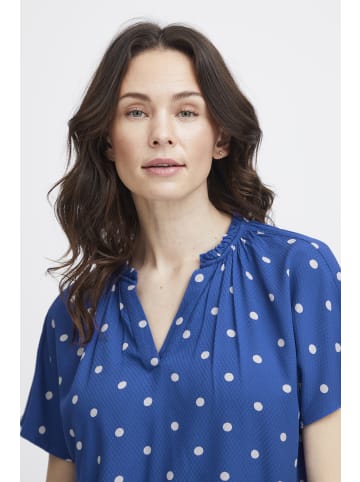 Fransa FRKamma regular fit in Beaucoup Blue AOP MS24 01E