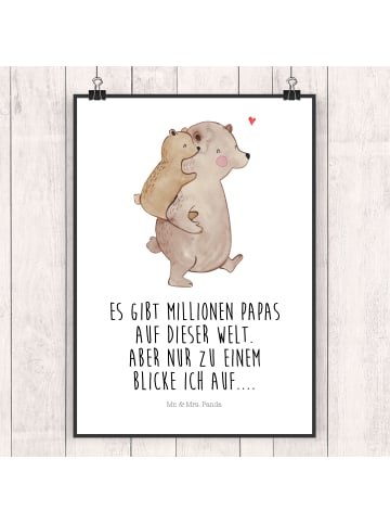 Mr. & Mrs. Panda wanddeko Papa Bär mit Spruch in Weiß