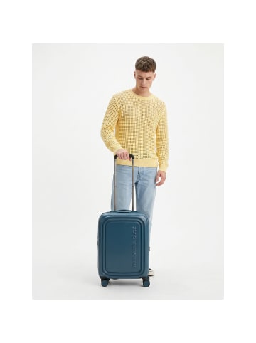 Mandarina Duck Logoduck + 4 Rollen Kabinentrolley S 55 cm tailor blue