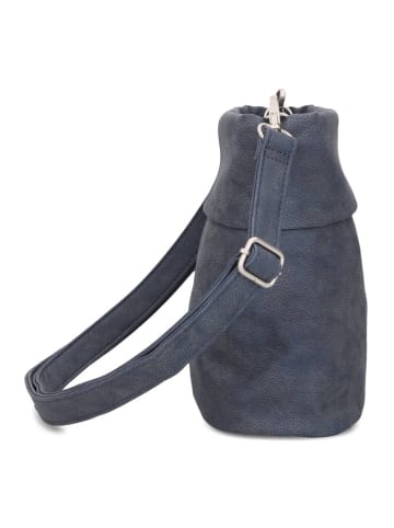 Zwei Mademoiselle.M Schultertasche 25 cm in nubuk blue