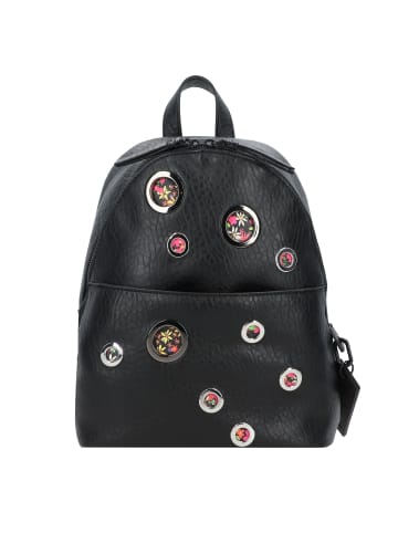 Desigual Pink Liberty City Rucksack 30.5 cm in black