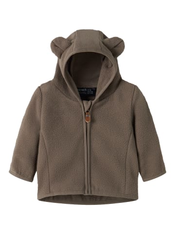 name it Fleecejacke in Walnut