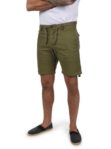 INDICODE Leinenhose IDMoses 70052MM kurze Hose aus Leinenqualität in Grün