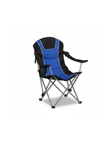 relaxdays 2 x Campingstuhl in Blau-Schwarz - (B)90 x (H)108 x (T)72 cm