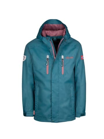 Trollkids Wetterschutzjacke "Sognefjord PRO" in Blaugrün/Gletschergrün