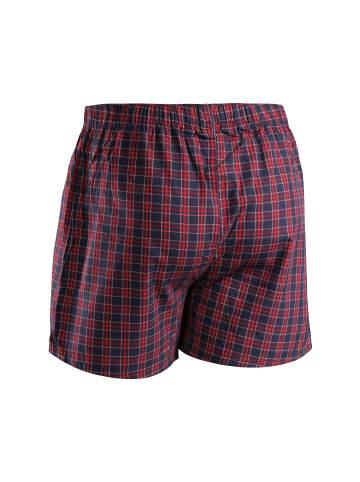 DANISH ENDURANCE Boxershorts Organic Woven Boxers in blue/red mix