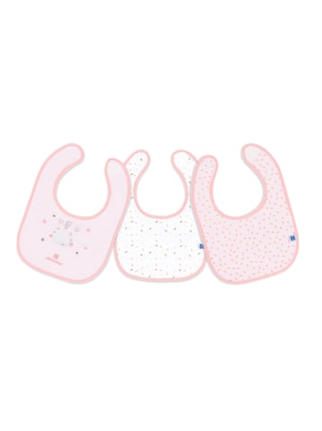 Kikkaboo Babylatz Little Fox 3-tlg Set in rosa