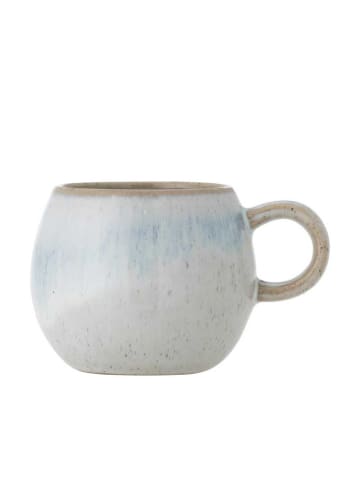 Bloomingville Espresso Tasse PAULA Blau Weiß mit Henkel