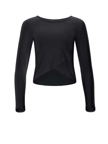 Winshape Functional Light and Soft Cropped Long Sleeve Top AET131LS in schwarz