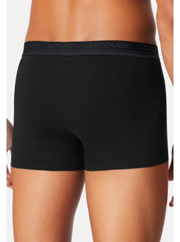 UNCOVER BY SCHIESSER Retro Short / Pant Cotton in Blau / schwarz