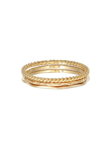 Elli Ring 375 Gelbgold Ring Set in Gold