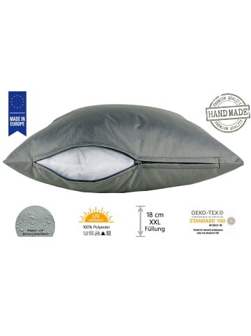 JACK Outdoor Dekokissen 30x50cm inkl. XXL Füllung in Grau