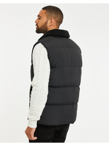 Threadbare Steppweste THB Jacket Gilet Taylor in Schwarz