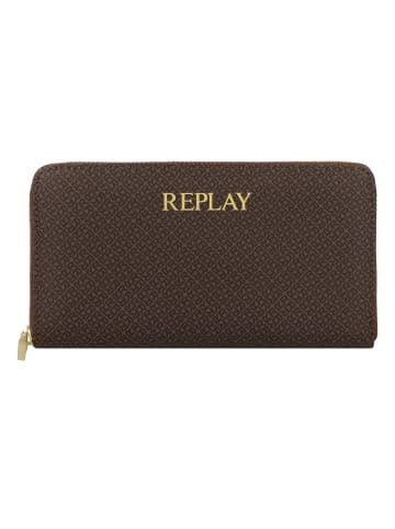 Replay Geldbörse 19 cm brown cocoa - black