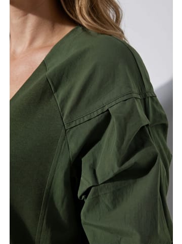Ulla Popken Shirt in dunkel khaki
