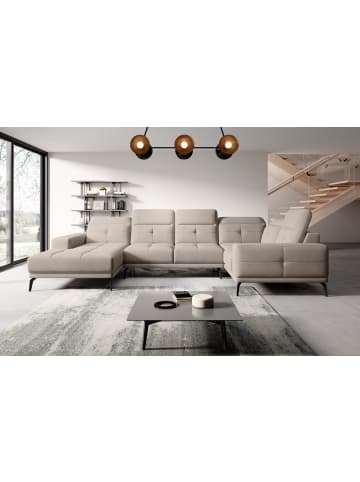 MF Design Nevido Recamiere Rechts in Mushroom -  (L) 201 x (B) 350 x (H) 77 cm