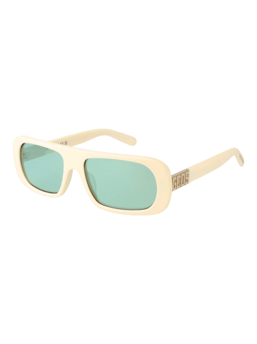 GCDS Unisex Sonnenbrille Oval Creme