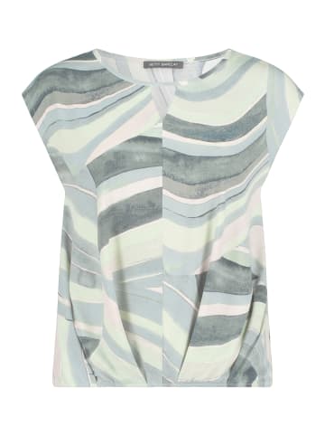 Betty Barclay Blusenshirt mit Gummizug in Mint/Green