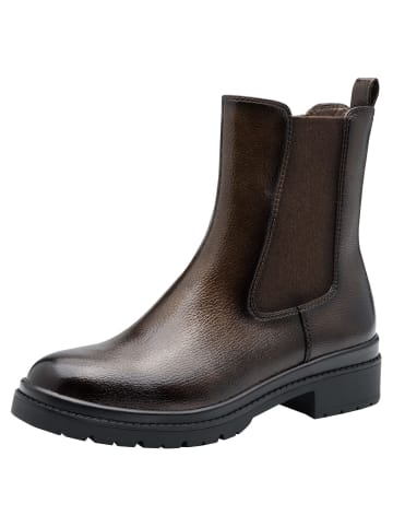 Tamaris Chelsea Boot in BROWN PATEN