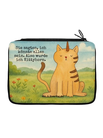Mr. & Mrs. Panda Bleistiftetui Einhorn Katze Design mit Spruch in Weiß