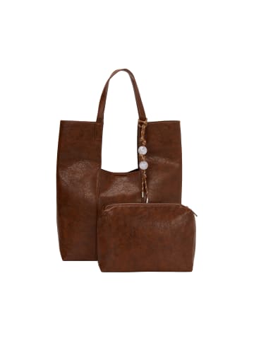 usha WHITE LABEL Women 2-In-1 Tote Bag Set in Brown
