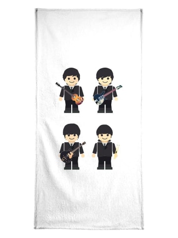 Juniqe Handtuch "The Beatles Toy" in Schwarz & Weiß