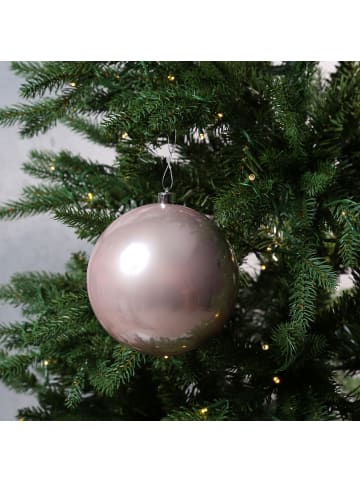 MARELIDA Weihnachtsbaumkugeln bruchfest glänzend D: 14cm in rosa