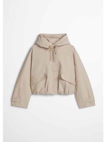 Marc O'Polo Canvasjacke mit Kapuze in Beige