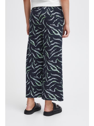 ICHI IHKATE PRINT PA23 regular fit in Total Eclipse Zebra Flower aop